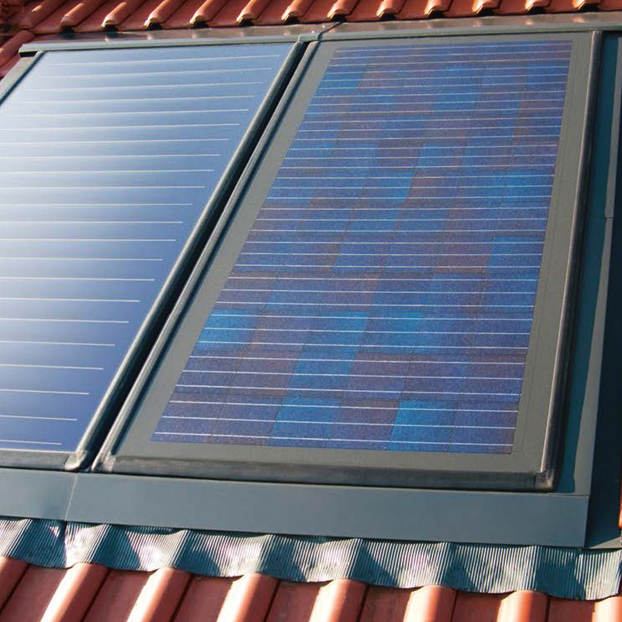 Solvarme 900X900px Paneler På Tag